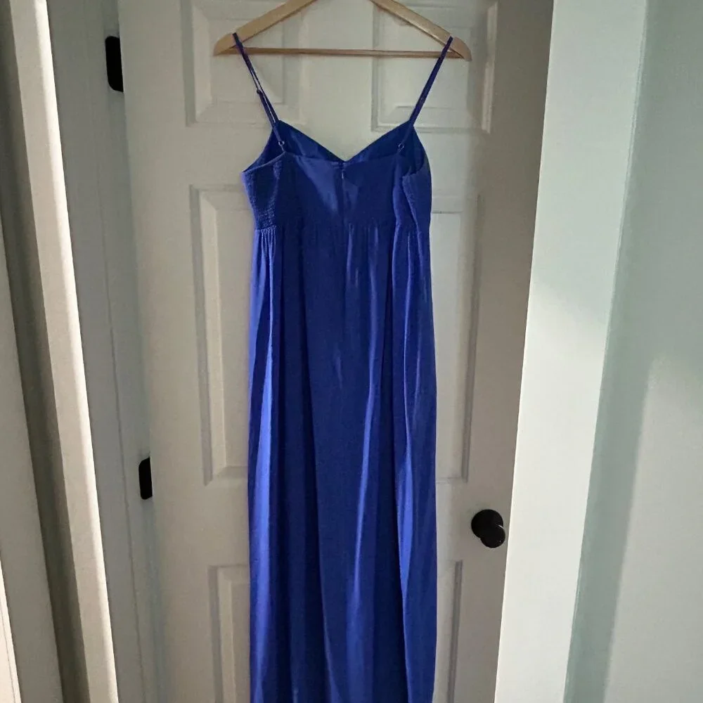 Lilly Pulitzer Kelsea Blue silk Maxi Dress - Picture 6 of 11